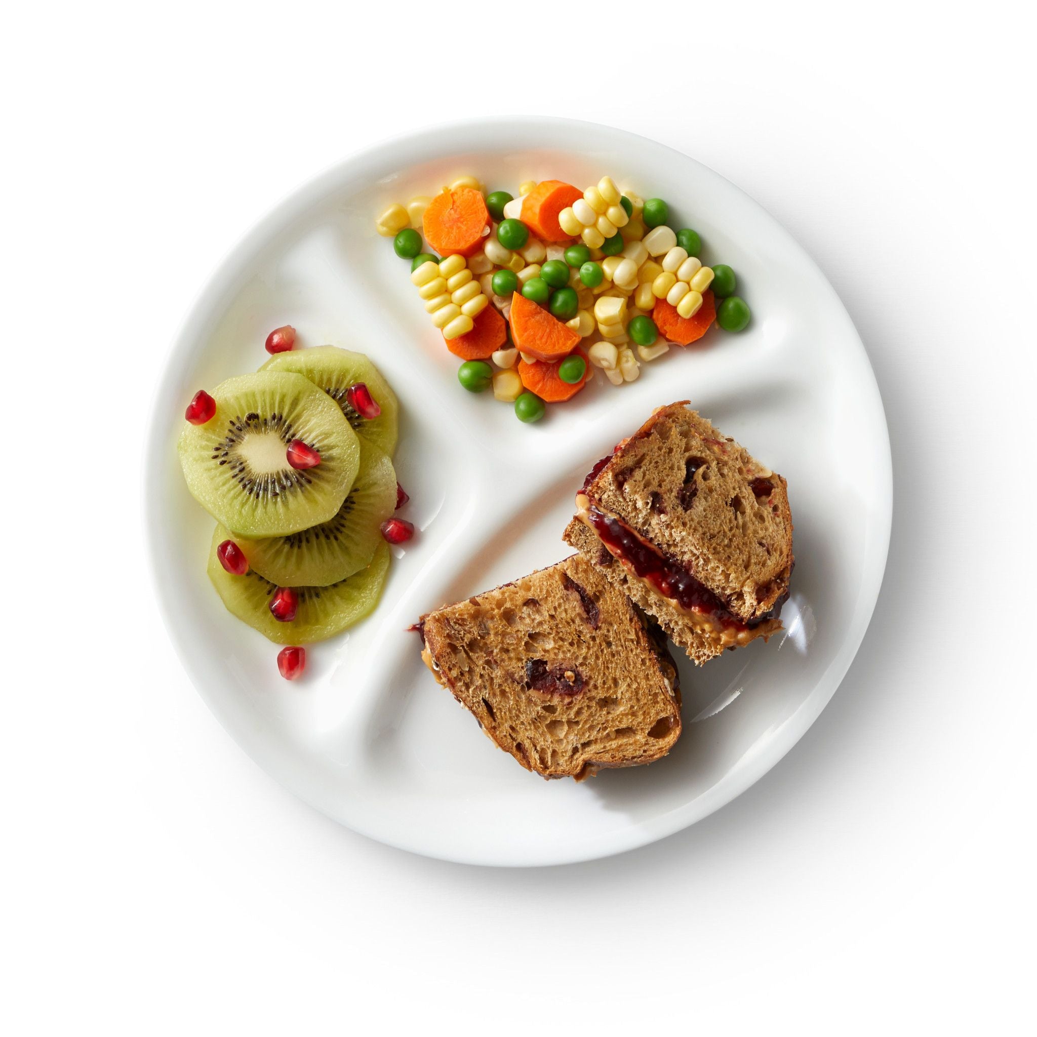 Corelle® Winter Frost White 8.5 Divided Salad Plate - Image 2
