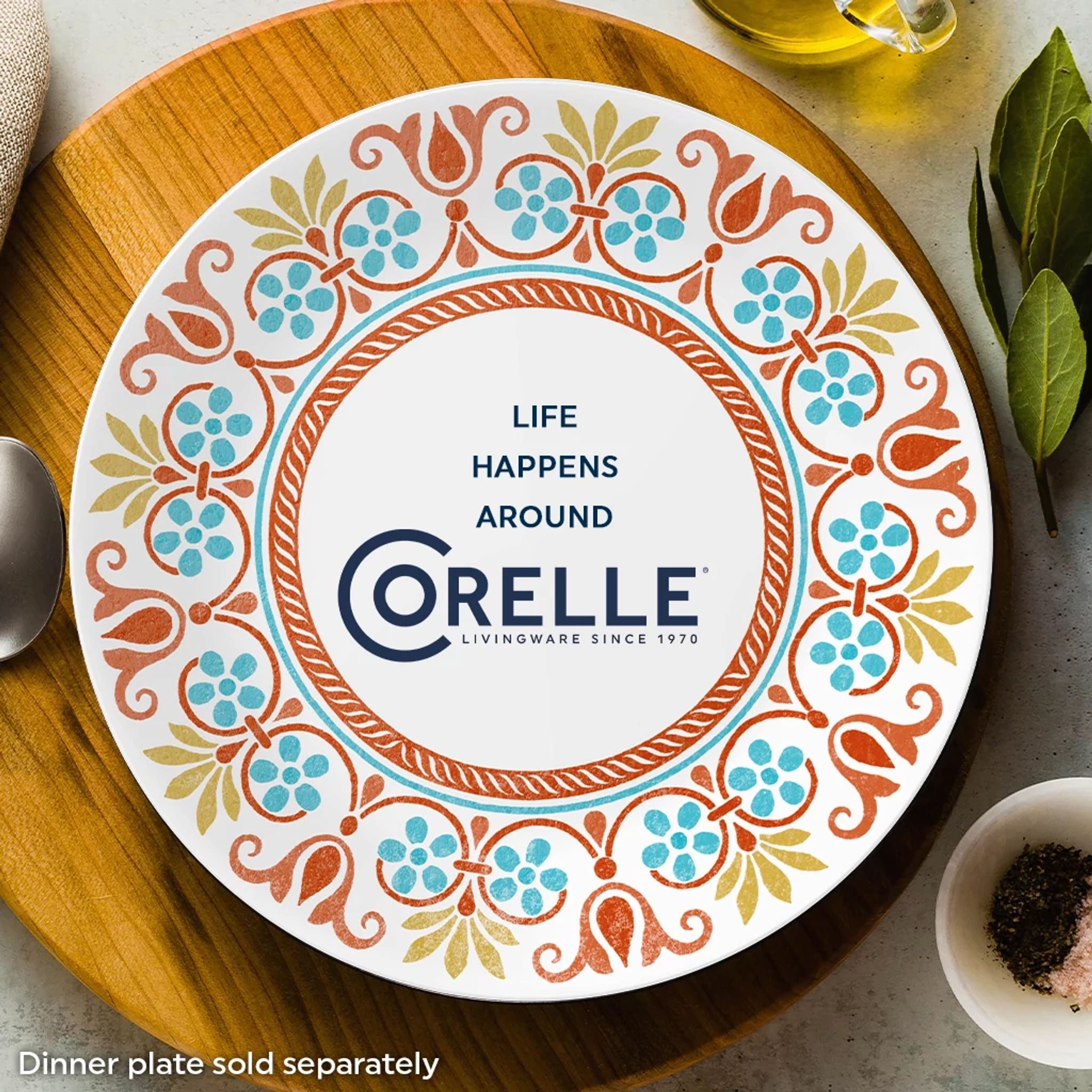 Corelle® Global Collection Terracotta Dreams 8.5 Salad Plate - Image 5