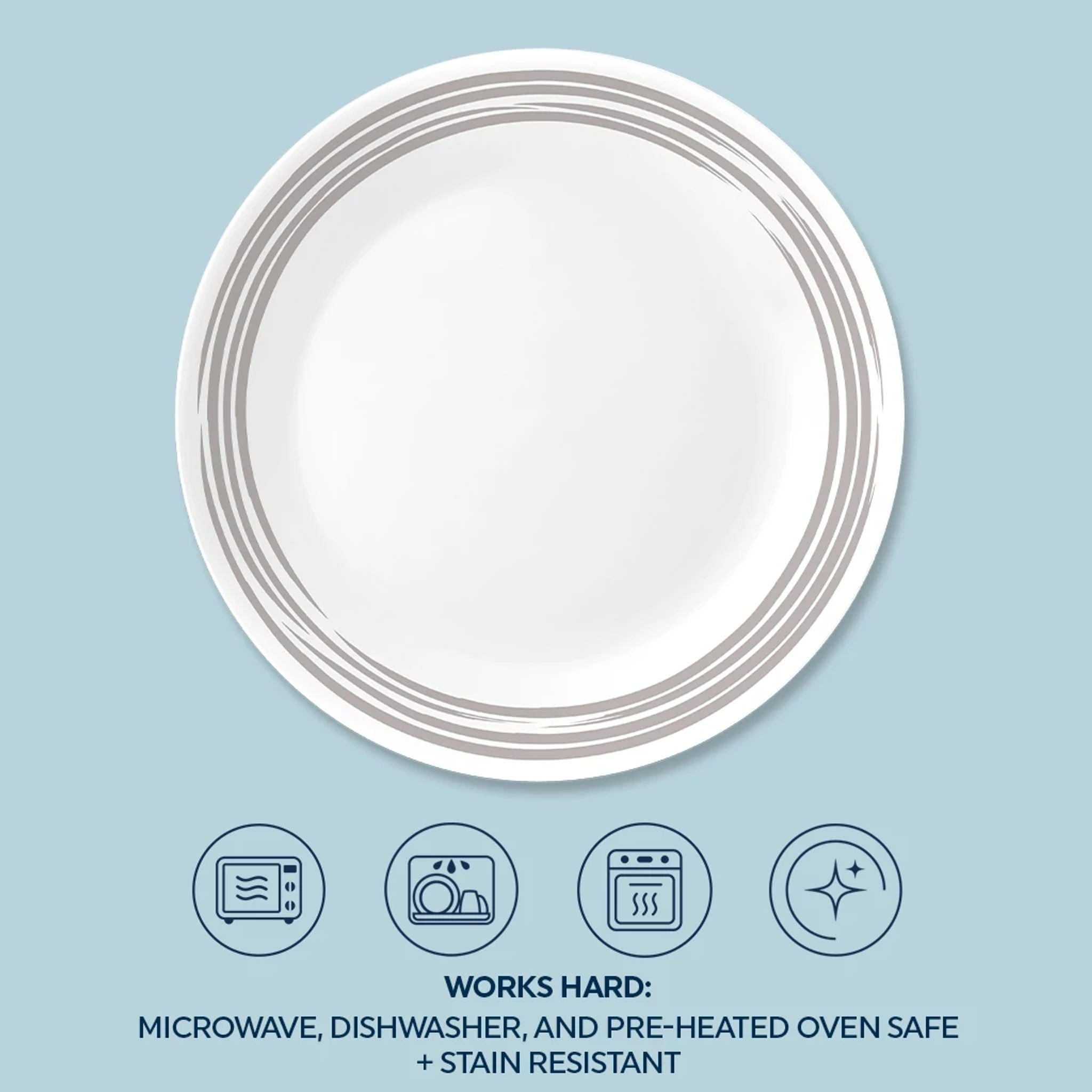 Corelle® Brushed Silver 8.5 Salad Plate - Image 3