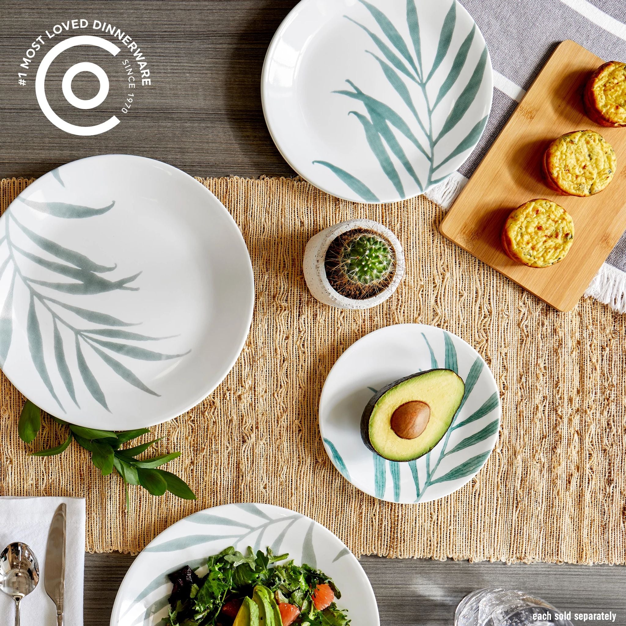 Corelle® Solar Print 8.5 Salad Plate. EXCLUSIVE - Image 2