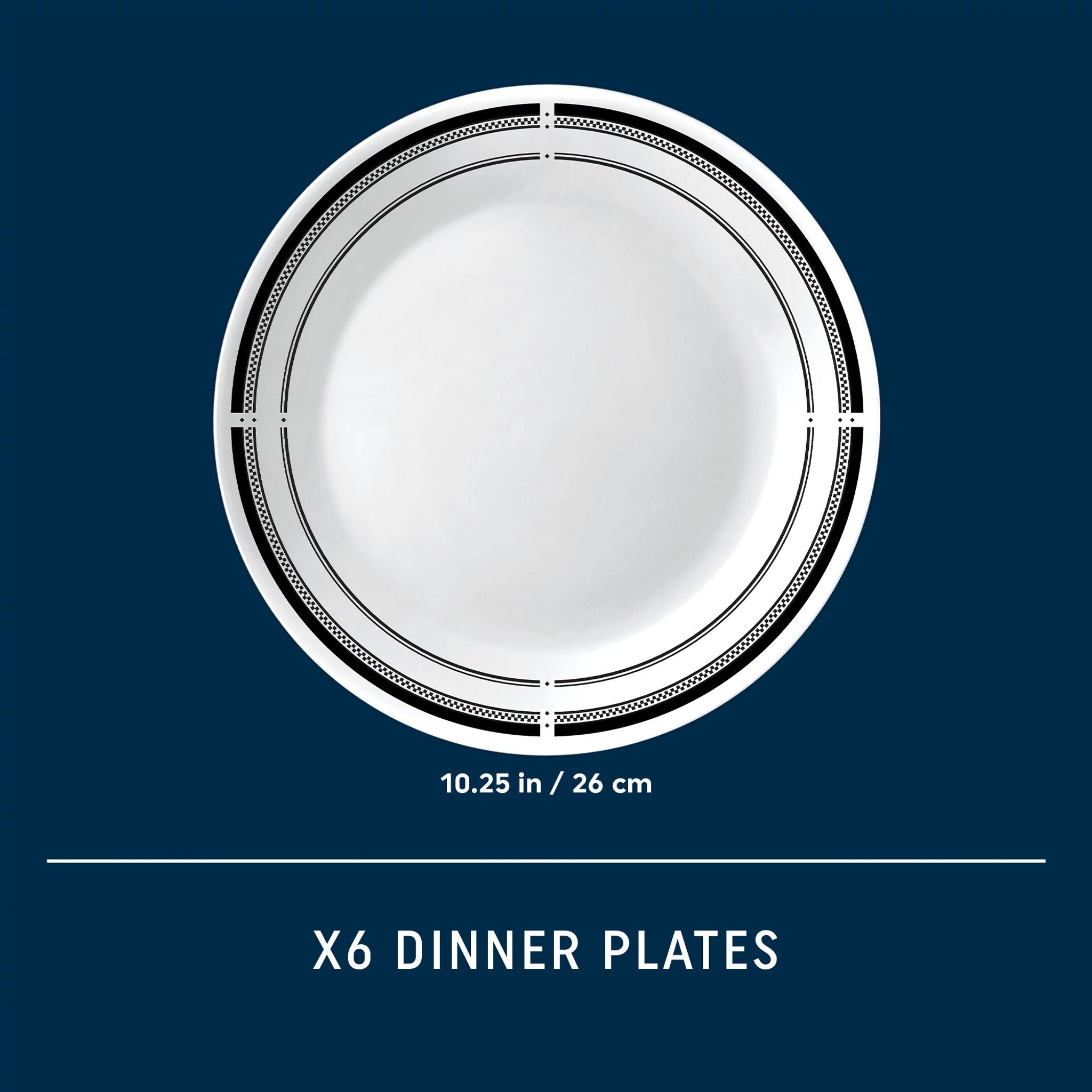 Corelle® Brasserie 10.25 Dinner Plates. 6-pack - Image 6