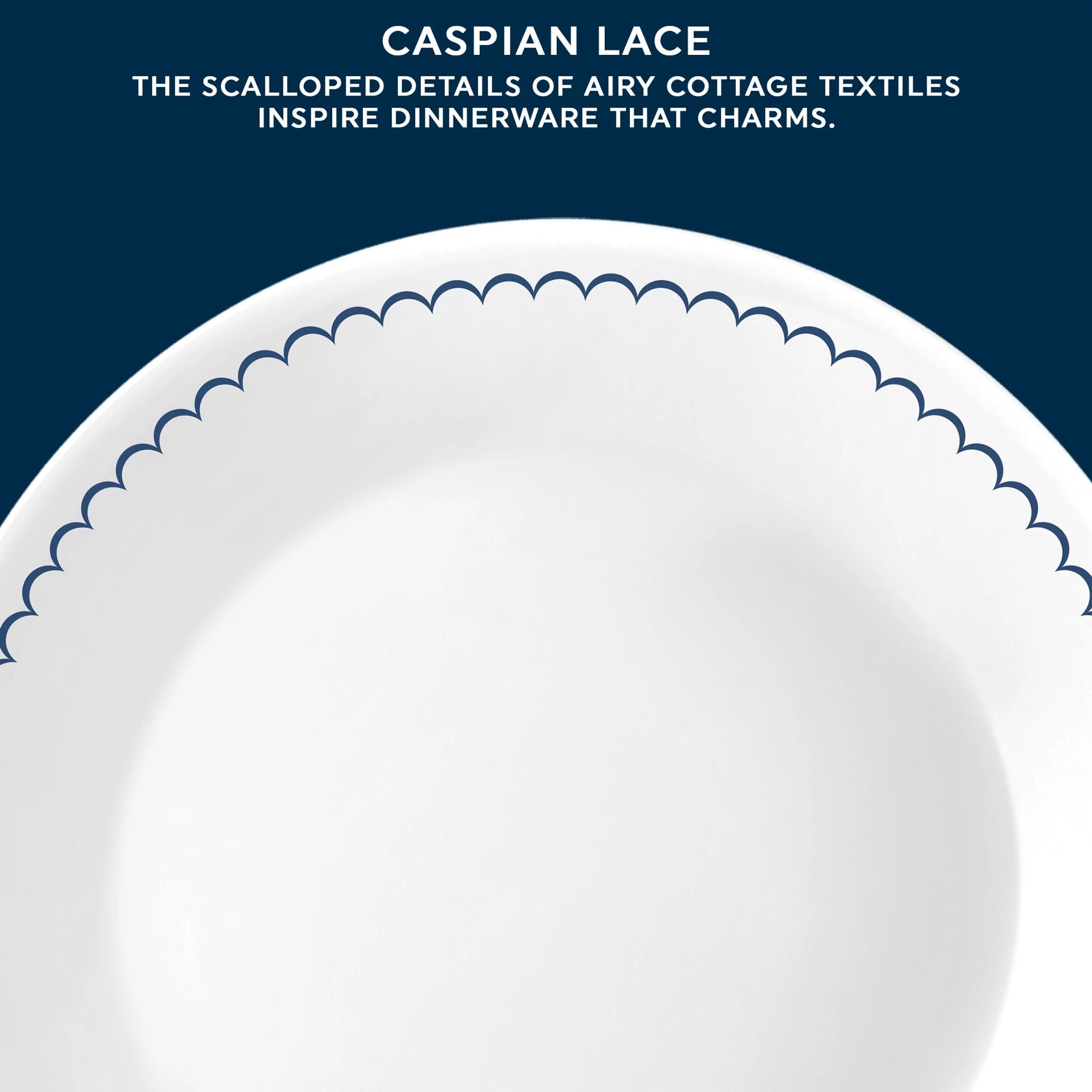Corelle® Caspian Lace 8.5 Lunch Plate. 6 pack - Image 2