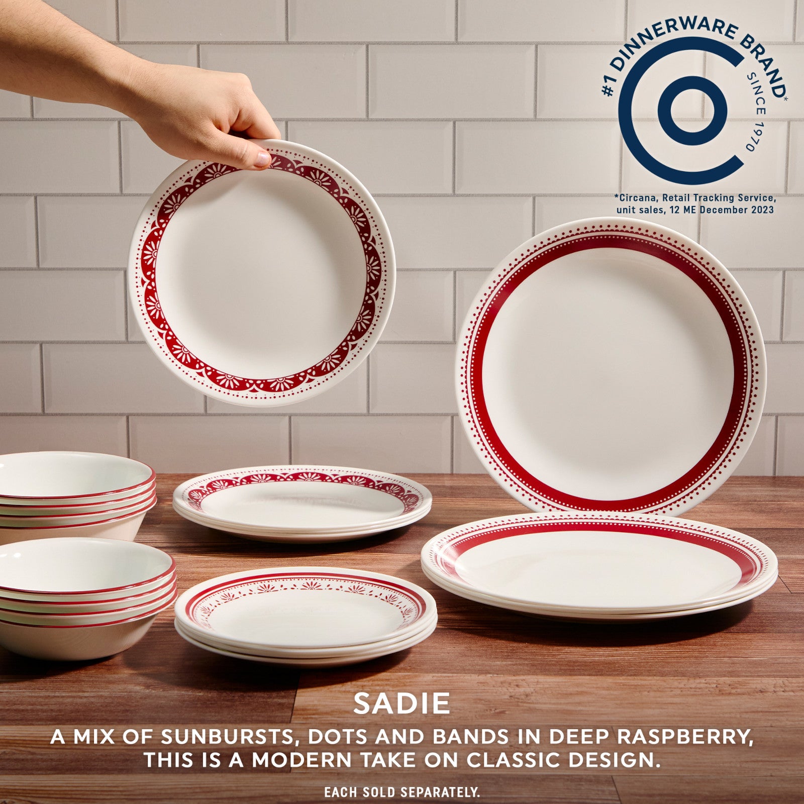 Corelle® Sadie 6.75 Appetizer Plate - Image 2