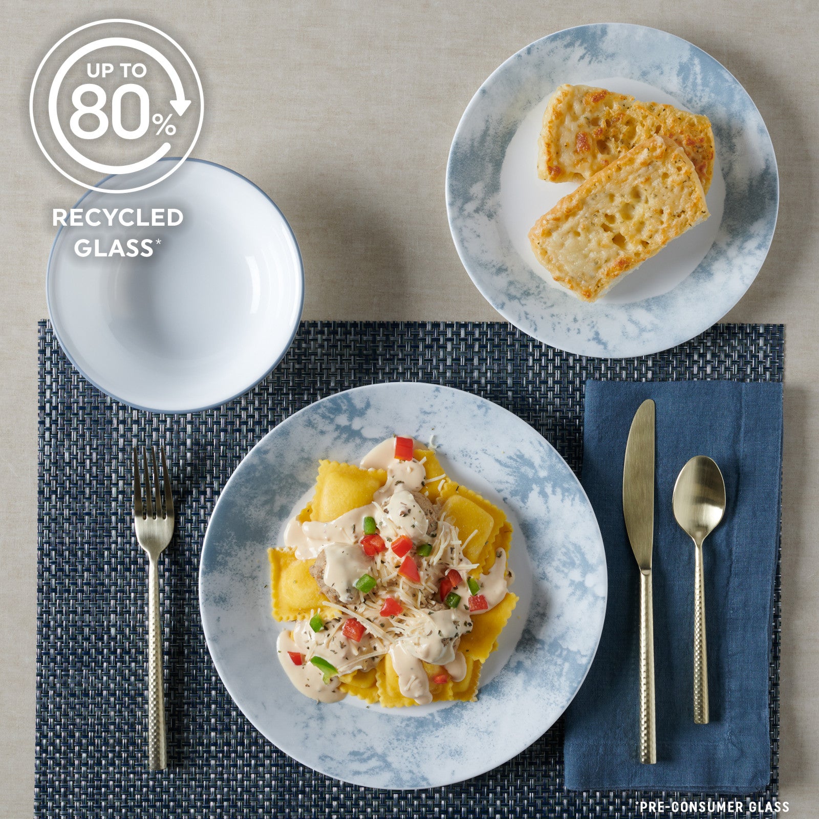 Corelle® Salt Wash 12-piece Dinnerware Set. Service for 4 - Image 5