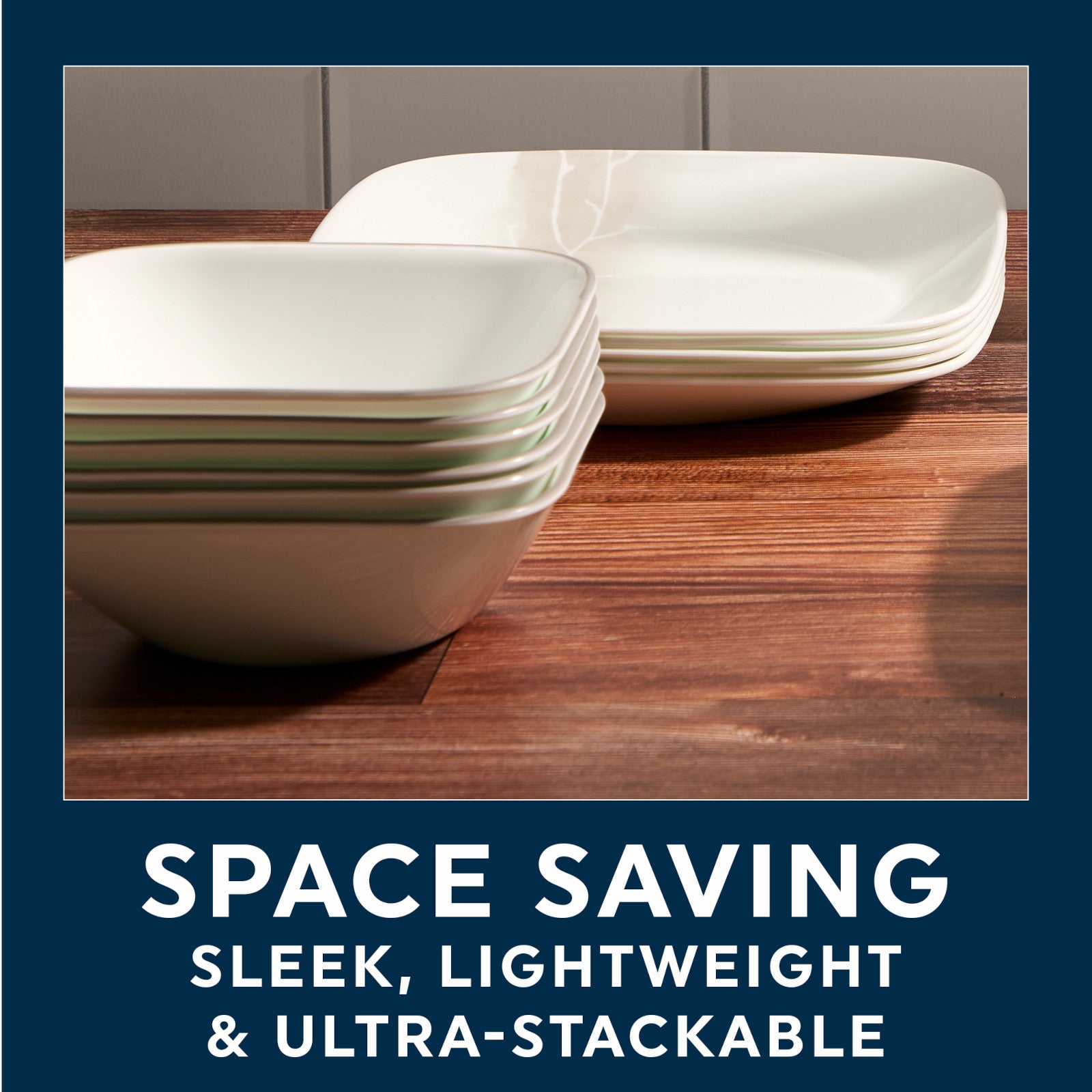 Corelle® Square Wandering Grove 10.5 Dinner Plate - Image 6